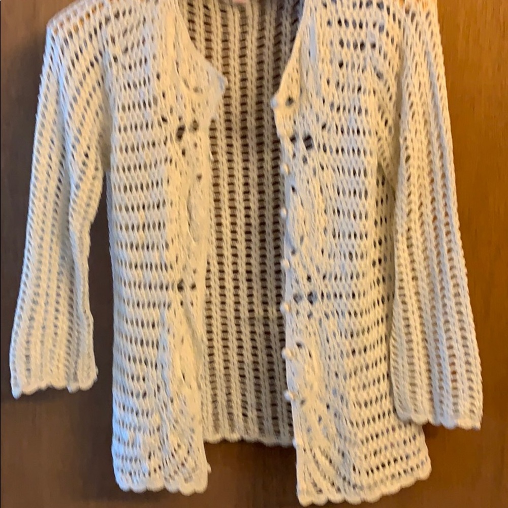 TAPEMEASURE Crocheted Sweater For Anthropologie